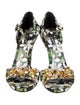 Dolce & Gabbana Canvas Floral Print Sandals