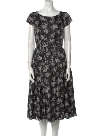 Dolce & Gabbana Silk Midi Length Dress