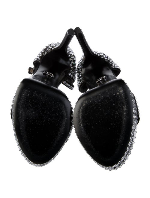 Dolce & Gabbana Satin Crystal Embellishments Sandals