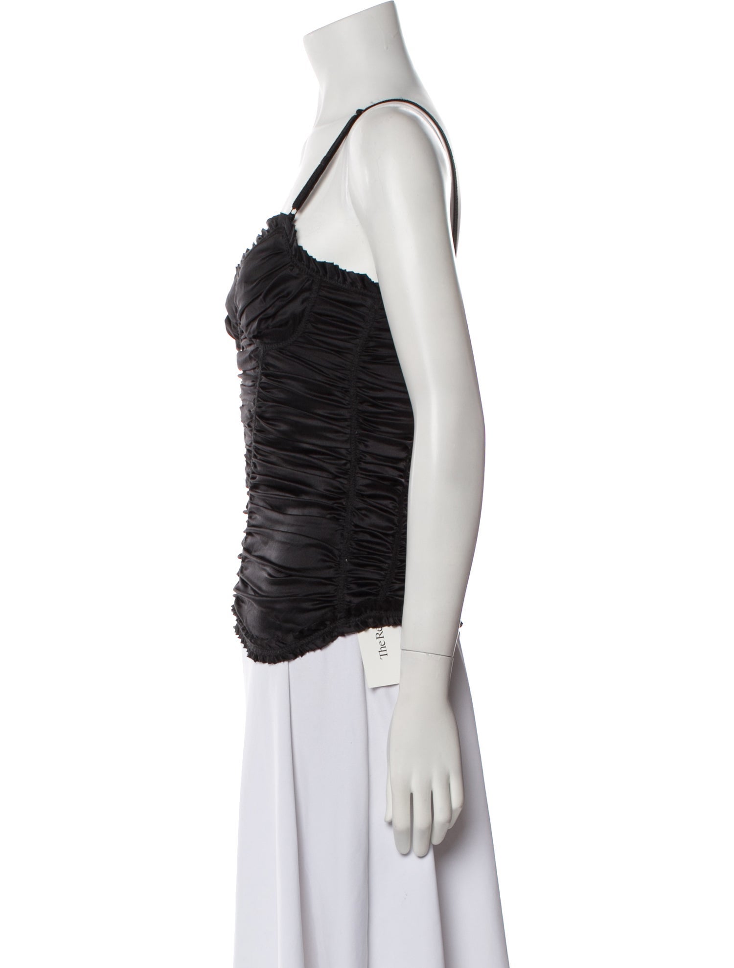 Dolce & Gabbana Silk Square Neckline Top