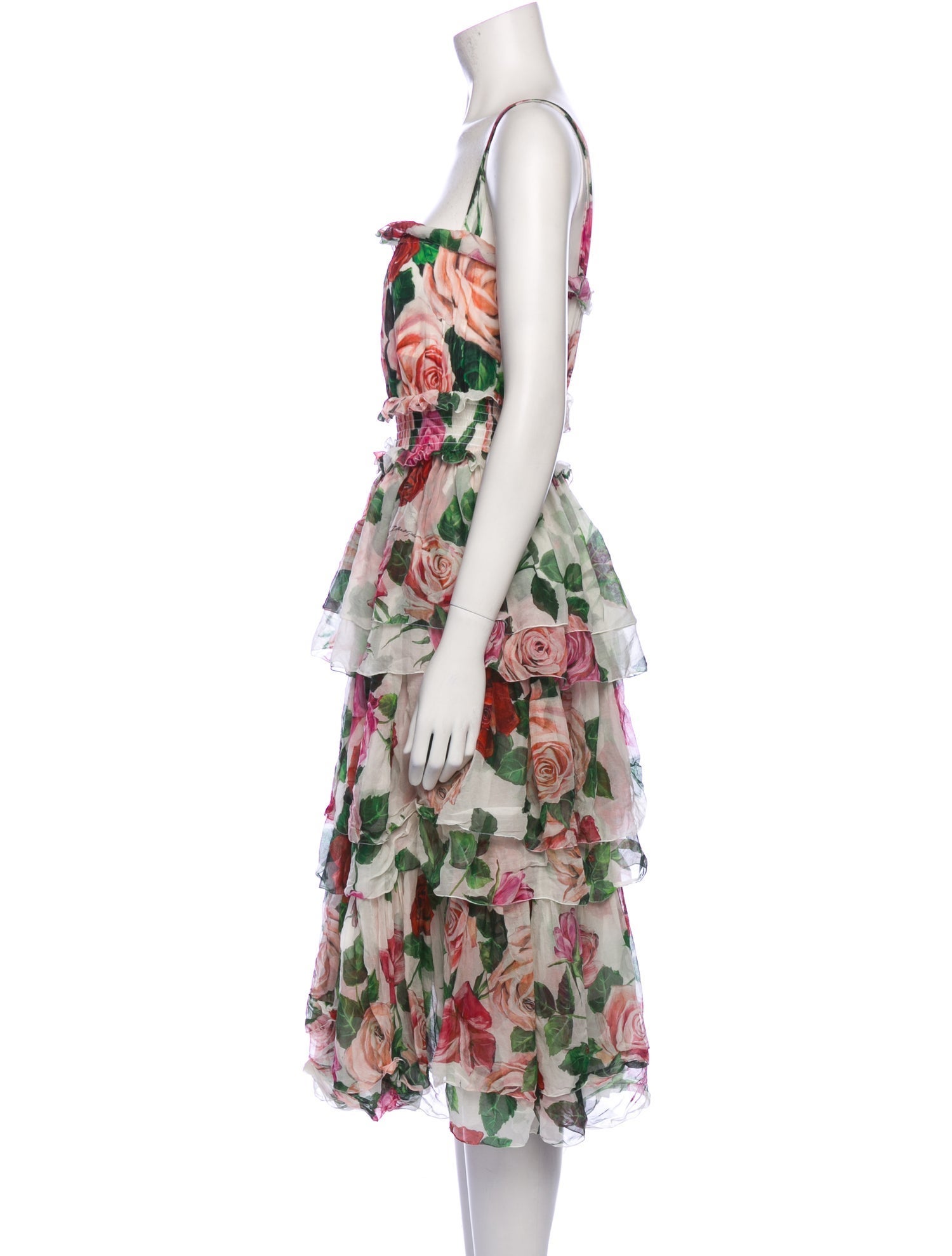 Dolce & Gabbana Silk Midi Length Dress