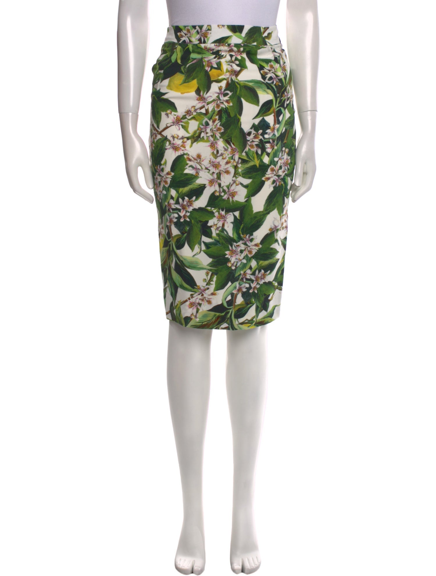 Dolce & Gabbana Silk Knee-Length Skirt