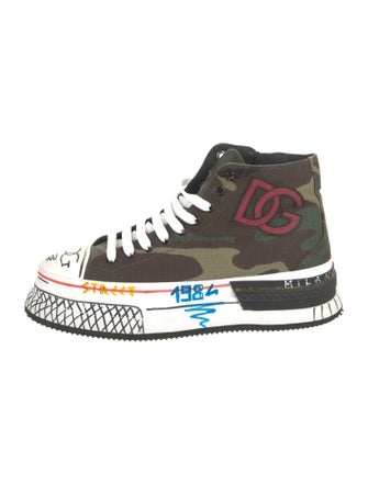 Dolce & Gabbana Canvas Printed Sneakers