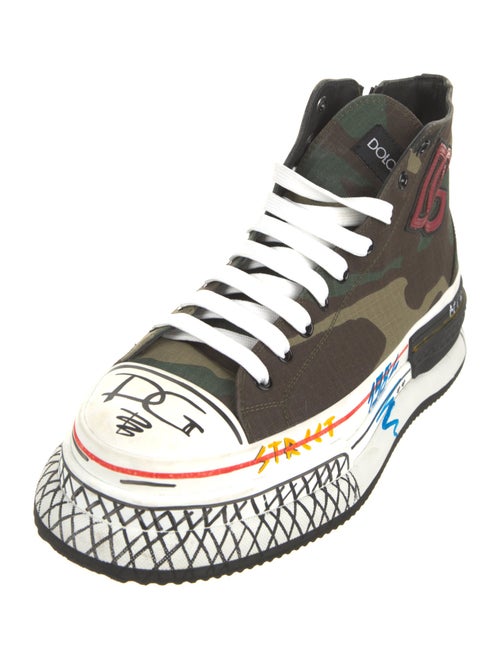 Dolce & Gabbana Canvas Printed Sneakers