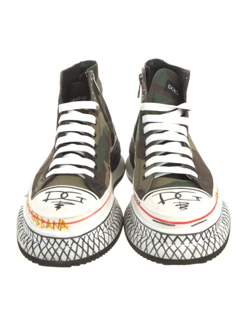 Dolce & Gabbana Canvas Printed Sneakers