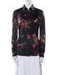 Dolce & Gabbana Floral Print Long Sleeve Button-Up Top