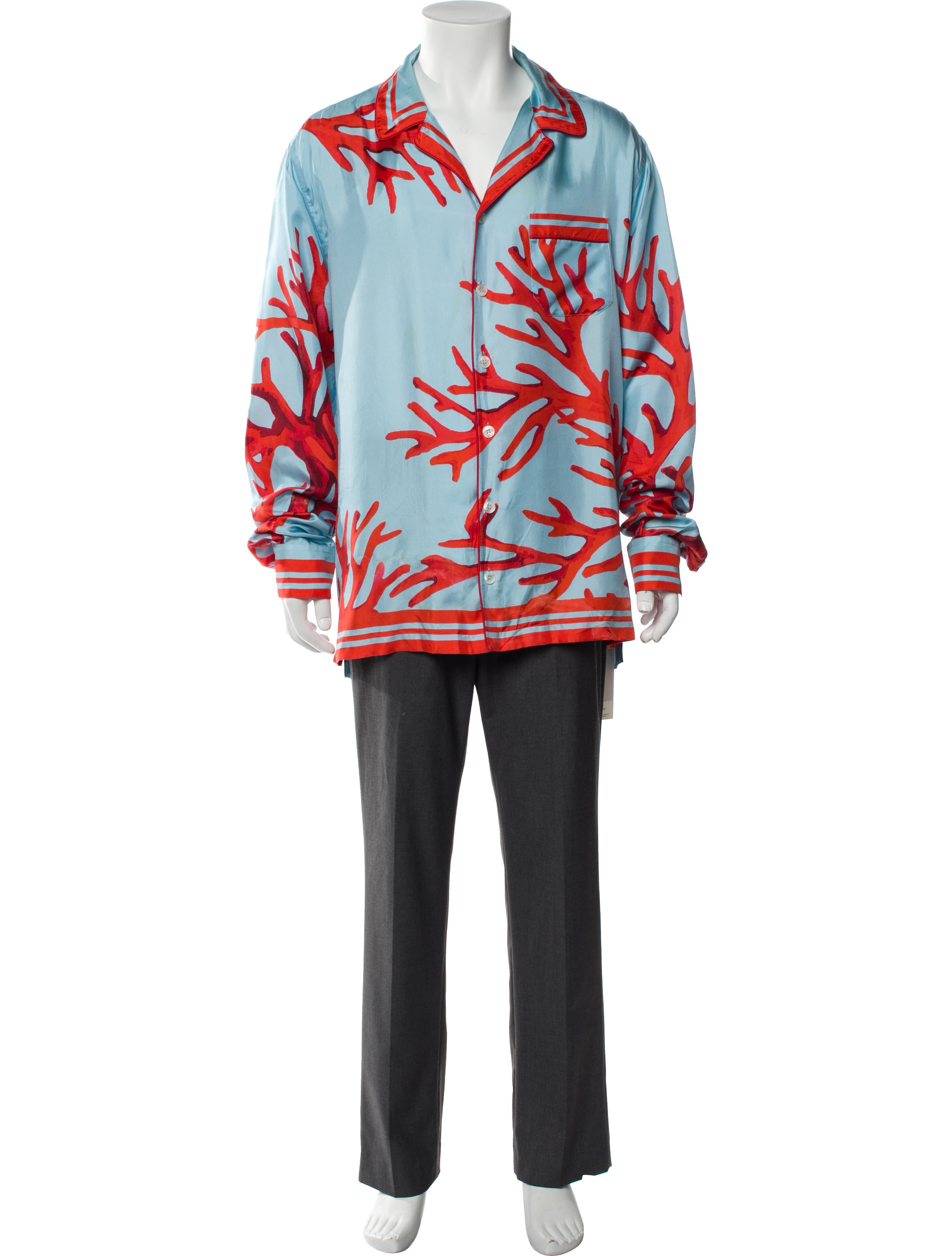 Dolce & Gabbana Silk Printed Pajama Top