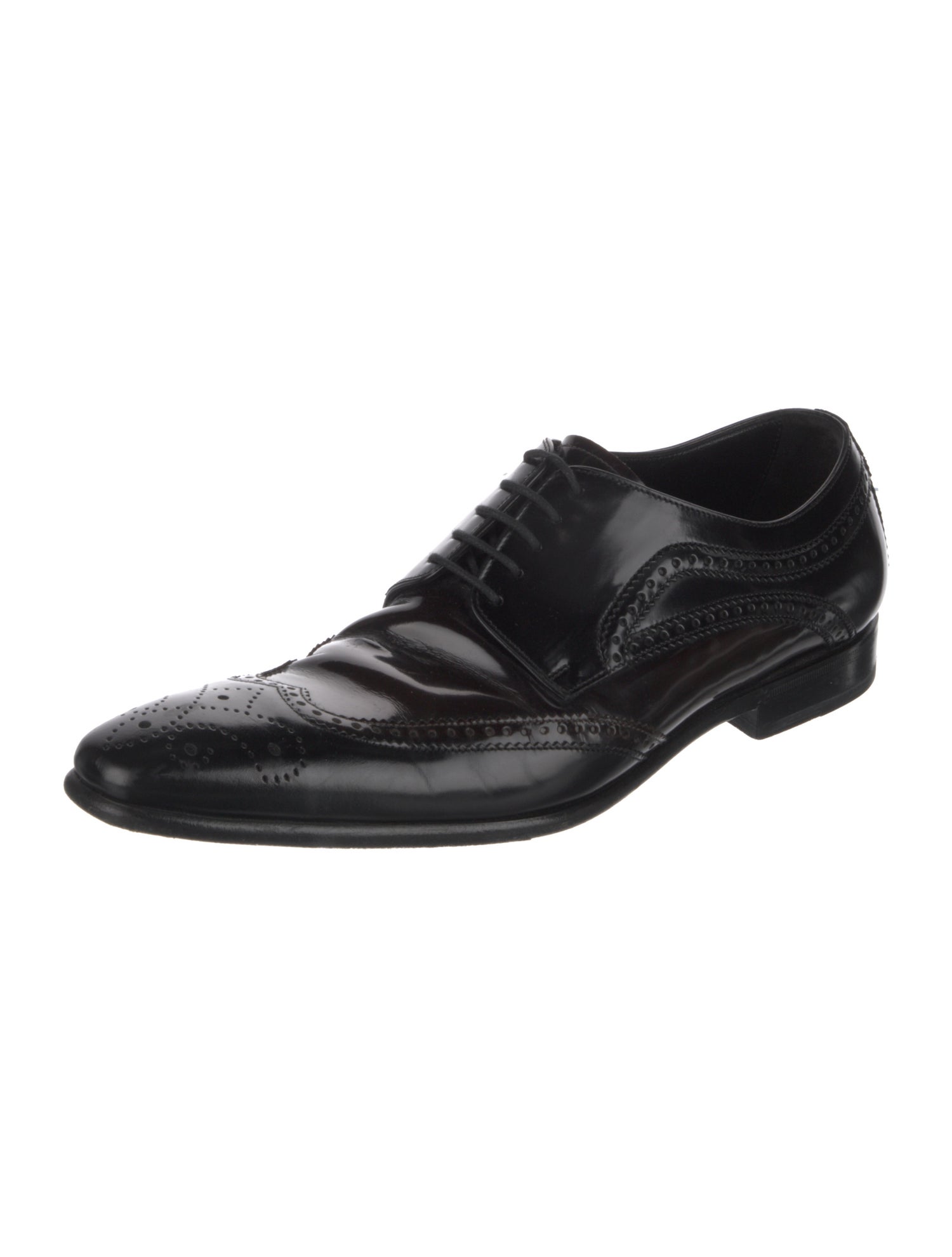 Dolce & Gabbana Leather Lasercut Accents Brogues