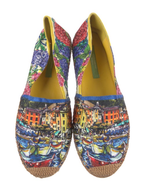 Dolce & Gabbana Carretto Print Canvas Espadrilles