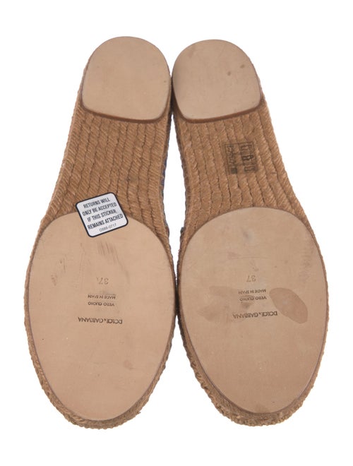 Dolce & Gabbana Carretto Print Canvas Espadrilles