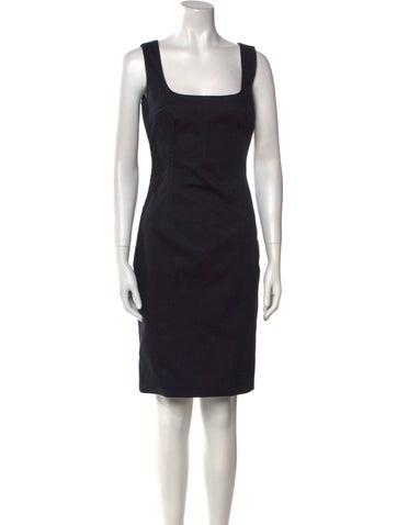 Dolce & Gabbana Dresses Square Neckline Knee-Length Dress Us4, It40 | S