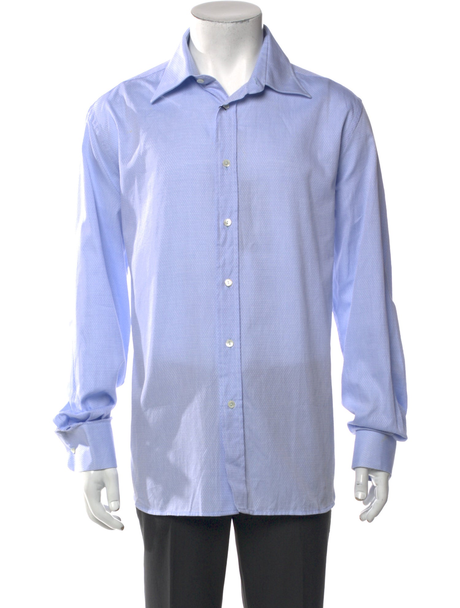 Dolce & Gabbana Polka Dot Print Long Sleeve Dress Shirt