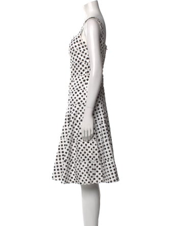 Dolce & Gabbana Polka Dot Print Knee-Length Dress