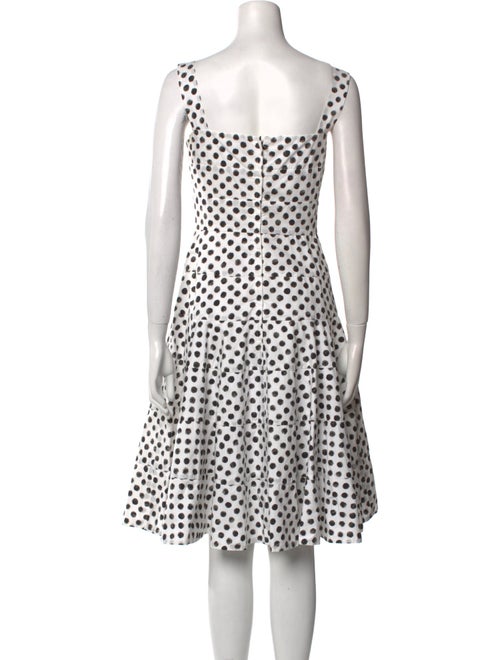 Dolce & Gabbana Polka Dot Print Knee-Length Dress
