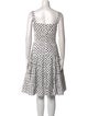 Dolce & Gabbana Polka Dot Print Knee-Length Dress