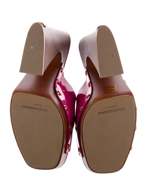 Dolce & Gabbana Patent Leather Slides