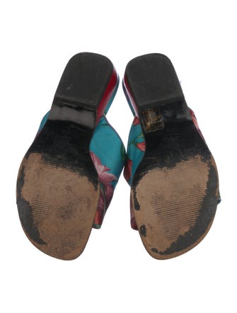 Dolce & Gabbana Nylon Floral Print Slides