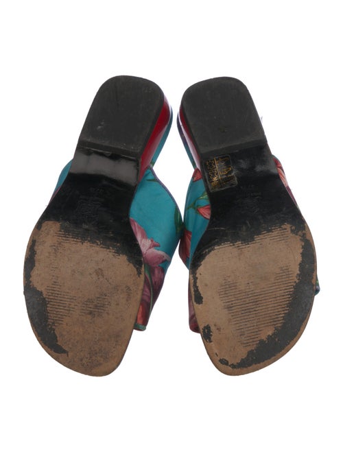 Dolce & Gabbana Nylon Floral Print Slides