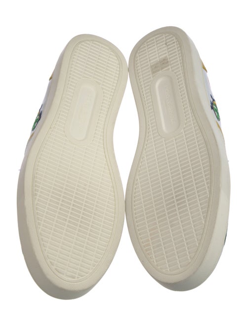 Dolce & Gabbana Leather Printed Sneakers