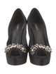 Dolce & Gabbana Nylon Crystal Embellishments Pumps