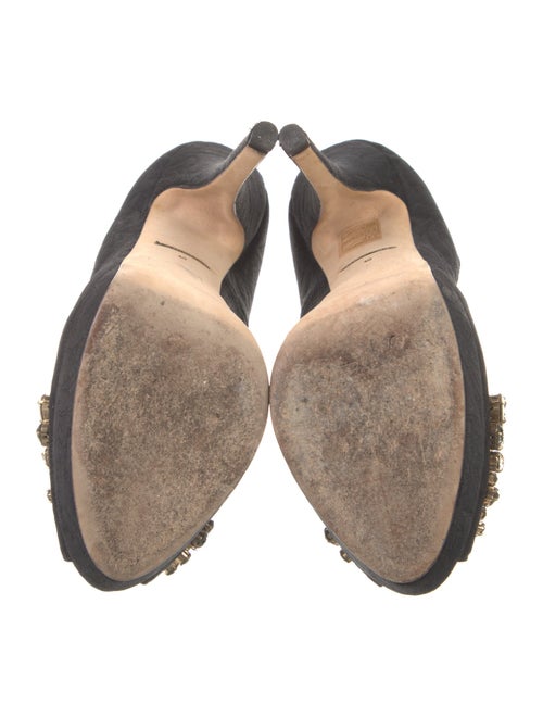 Dolce & Gabbana Nylon Crystal Embellishments Pumps