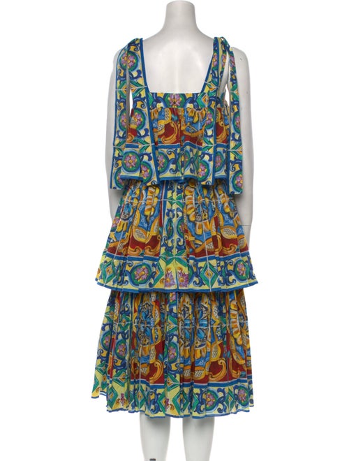 Dolce & Gabbana Printed Midi Length Dress