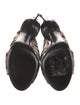 Dolce & Gabbana Satin Animal Print Slides
