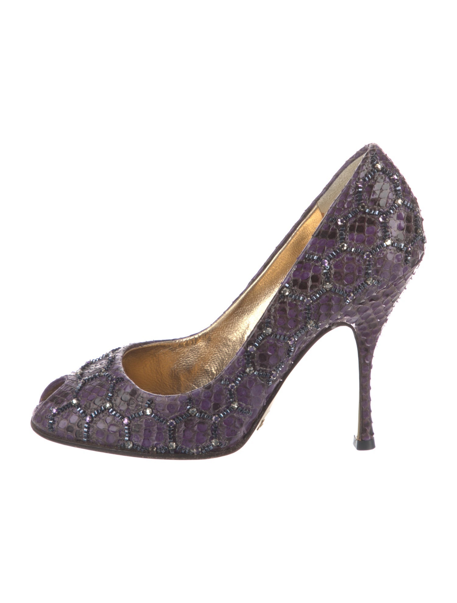 Dolce & Gabbana Snakeskin Printed Pumps