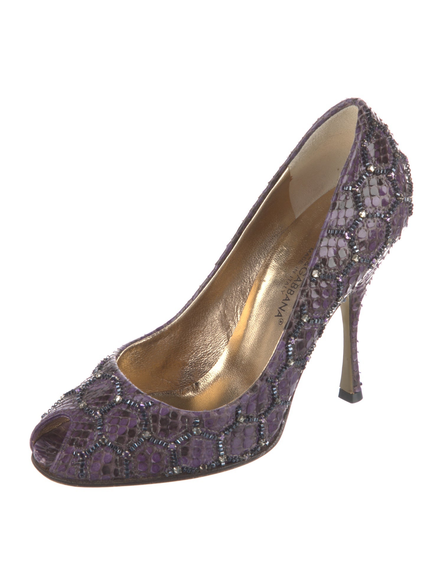 Dolce & Gabbana Snakeskin Printed Pumps