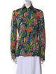 Dolce & Gabbana Silk Printed Button-Up Top