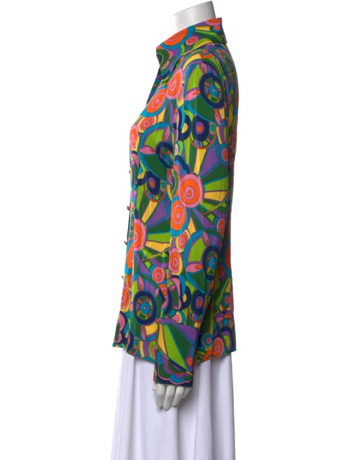 Dolce & Gabbana Silk Printed Button-Up Top