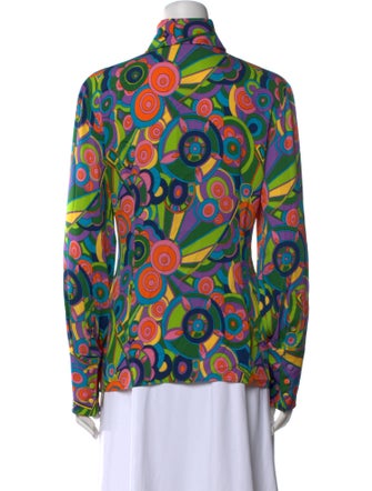 Dolce & Gabbana Silk Printed Button-Up Top