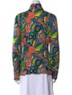 Dolce & Gabbana Silk Printed Button-Up Top
