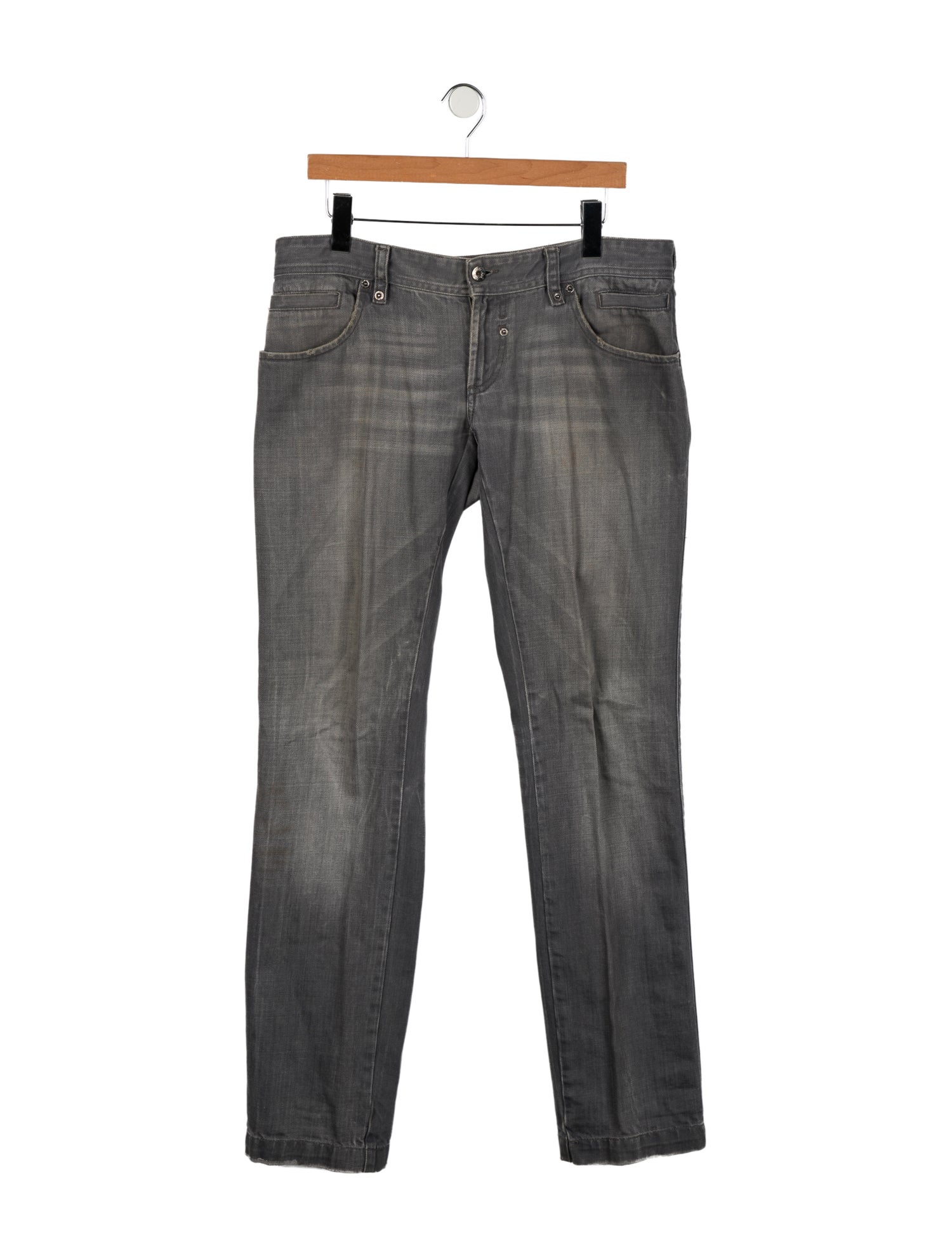 Saint Laurent D03 Straight-Leg Jeans - Blue, 10.25