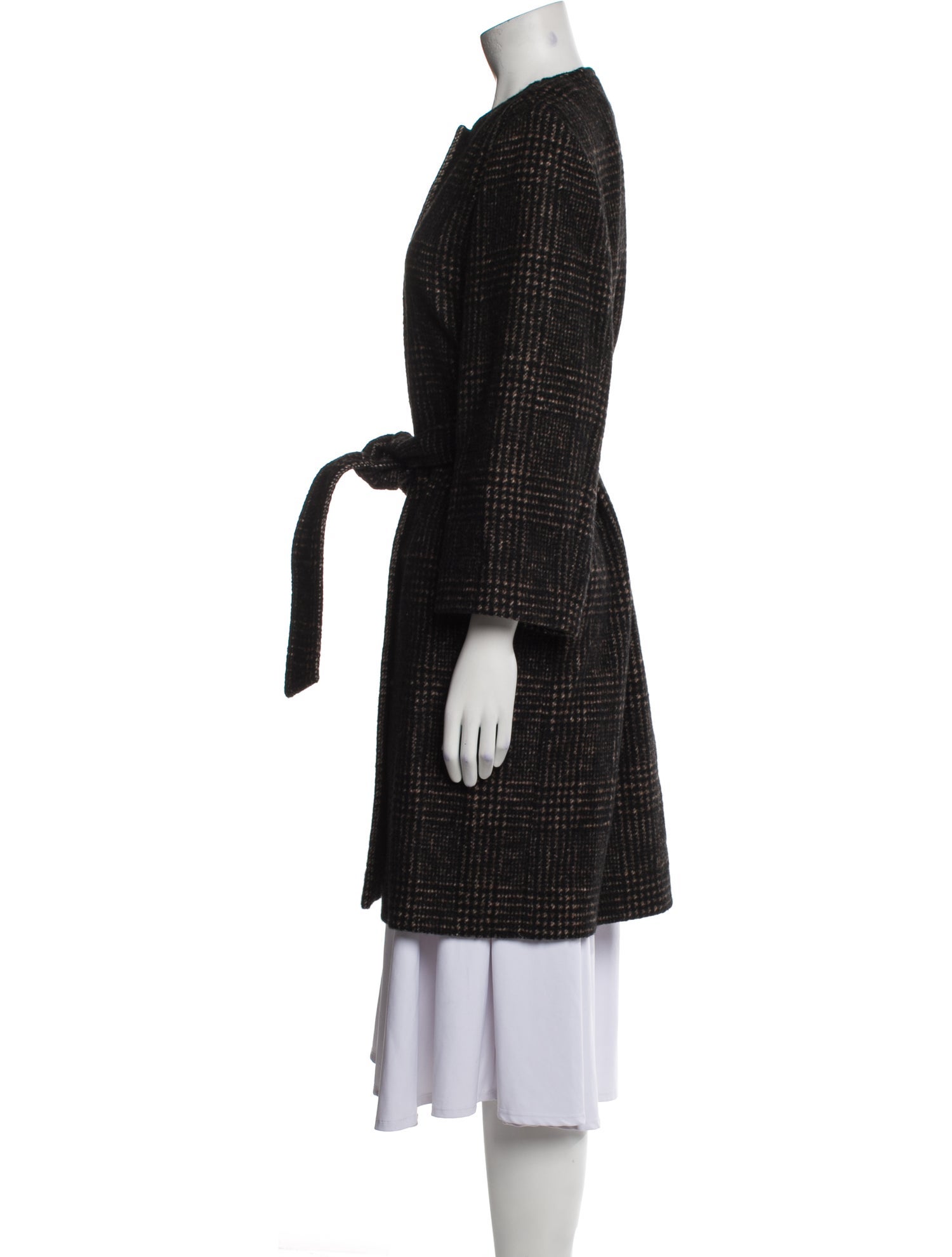 Dolce & Gabbana Wool Tweed Pattern Coat