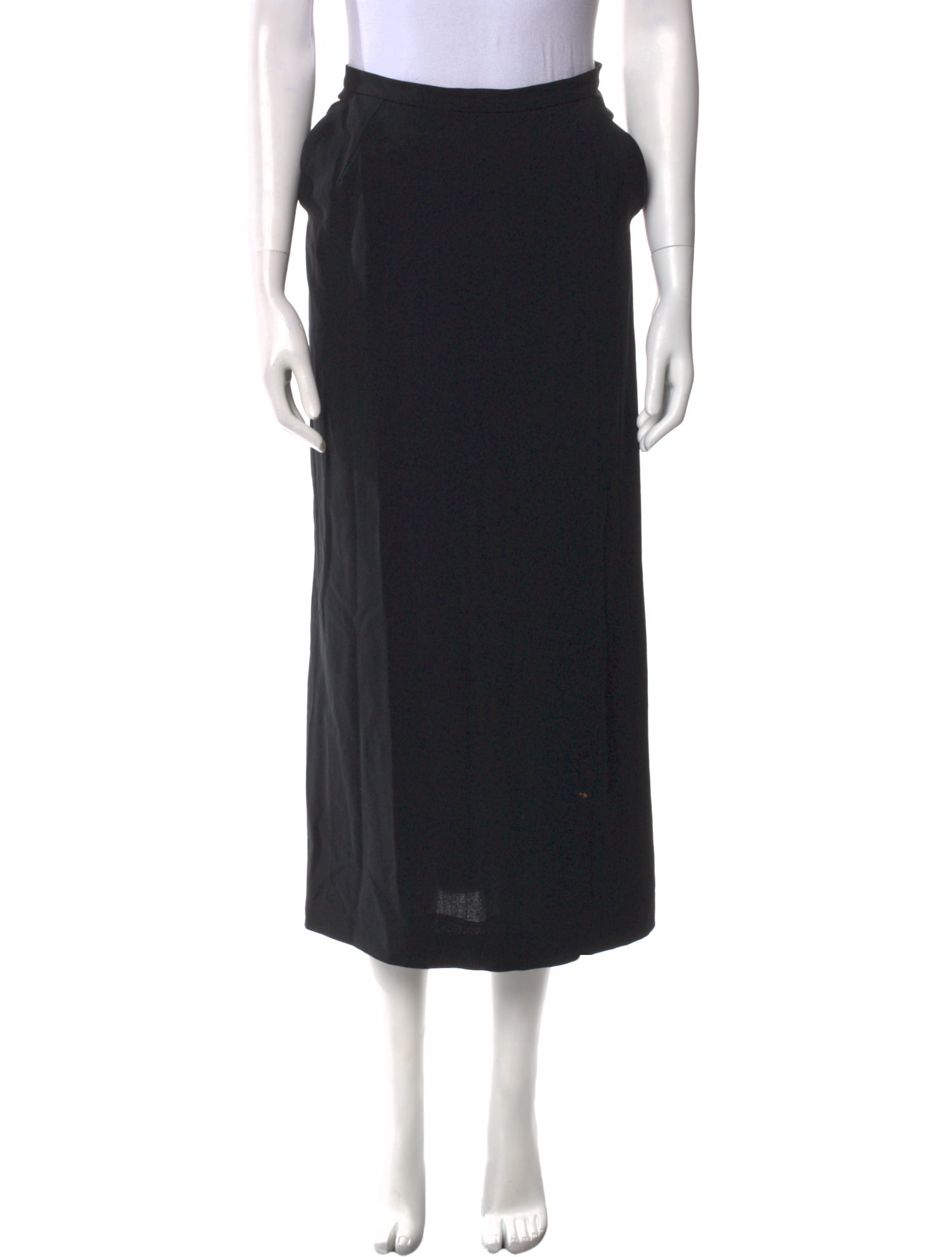 Dolce & Gabbana Virgin Wool Midi Length Skirt