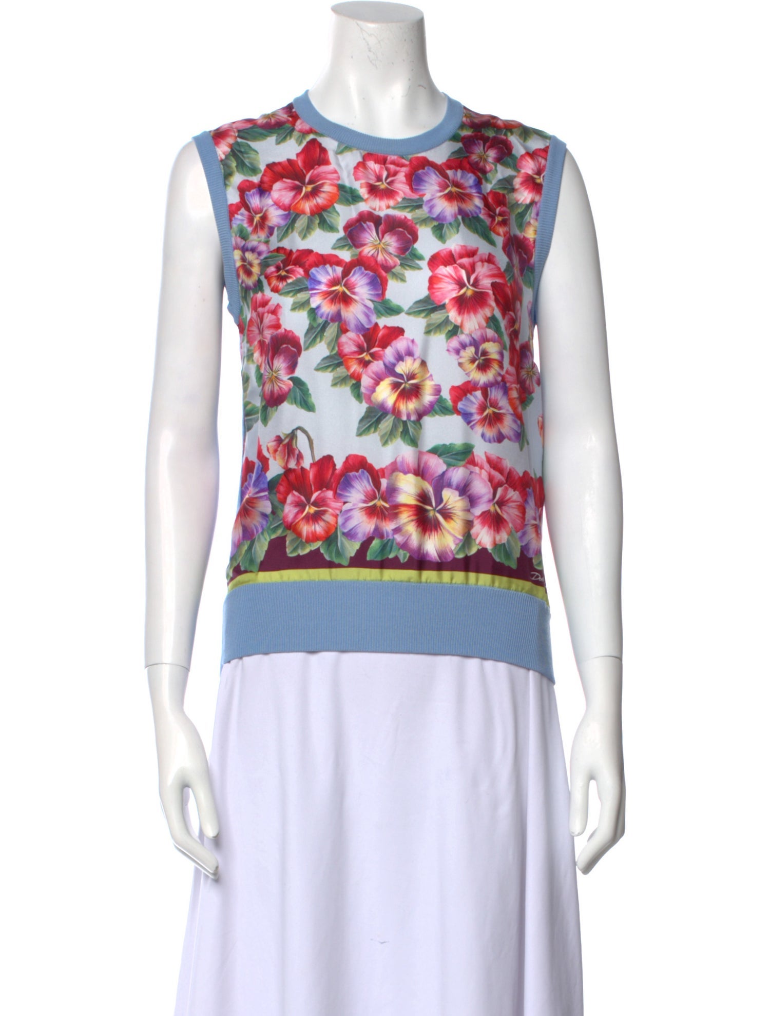 Dolce & Gabbana Silk Printed Top