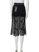Dolce & Gabbana Lace Pattern Embroidered Accent Skirt Set