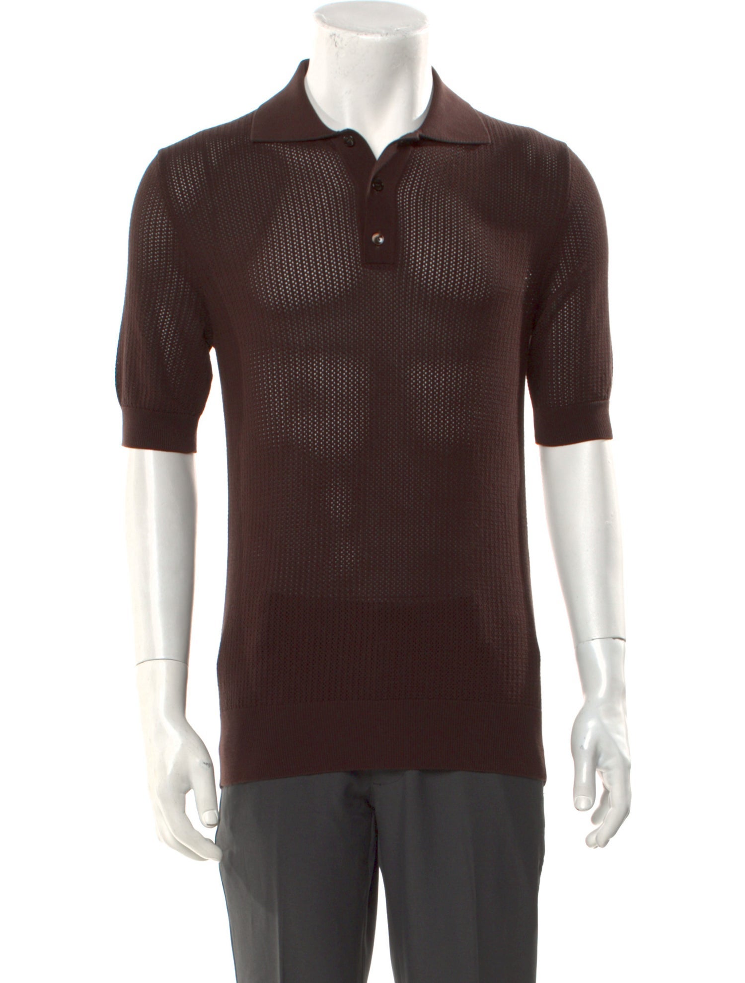 Dolce & Gabbana Collar Short Sleeve Polo Sweater