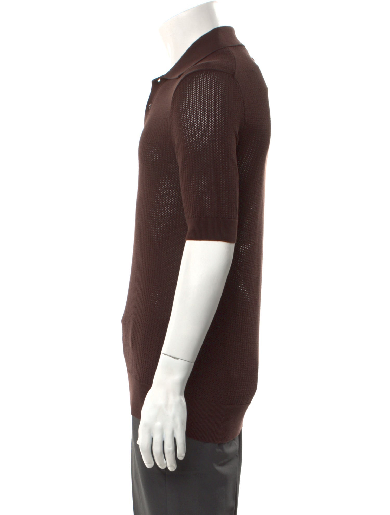 Dolce & Gabbana Collar Short Sleeve Polo Sweater