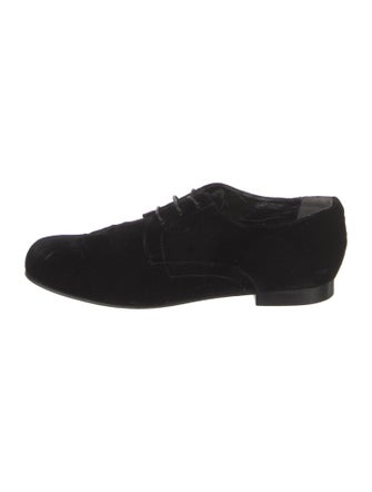 Dolce & Gabbana Velvet Oxfords