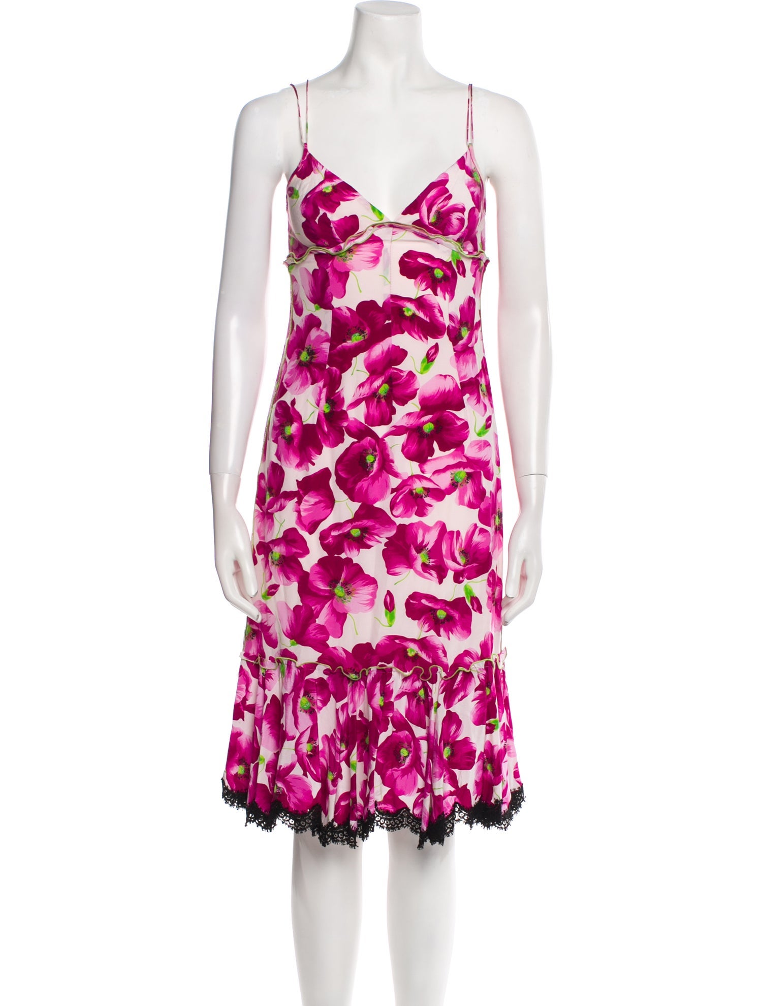 Dolce & Gabbana Silk Knee-Length Dress