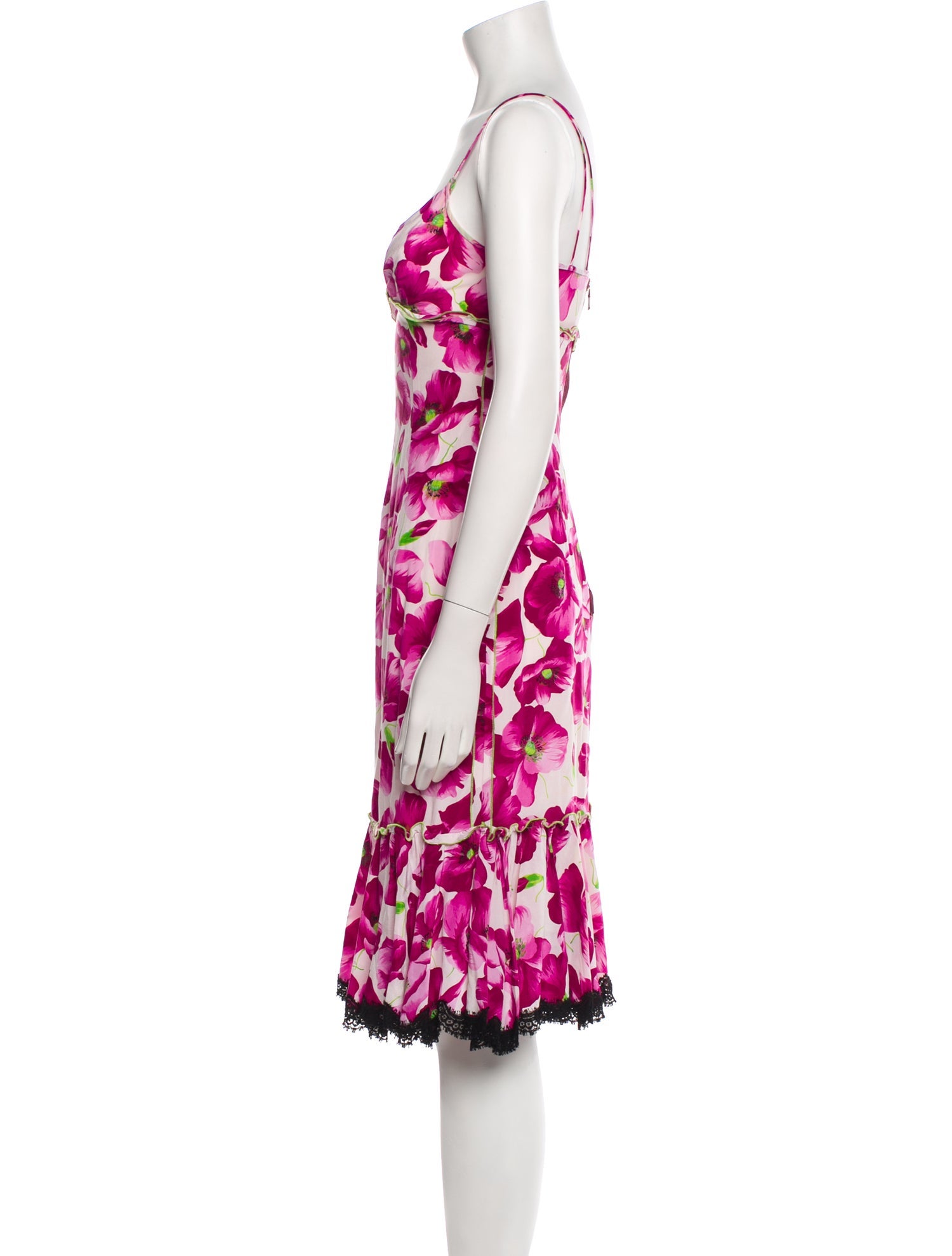 Dolce & Gabbana Silk Knee-Length Dress