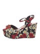 Dolce & Gabbana Canvas Floral Print Slingback Pumps