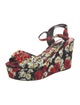 Dolce & Gabbana Canvas Floral Print Slingback Pumps