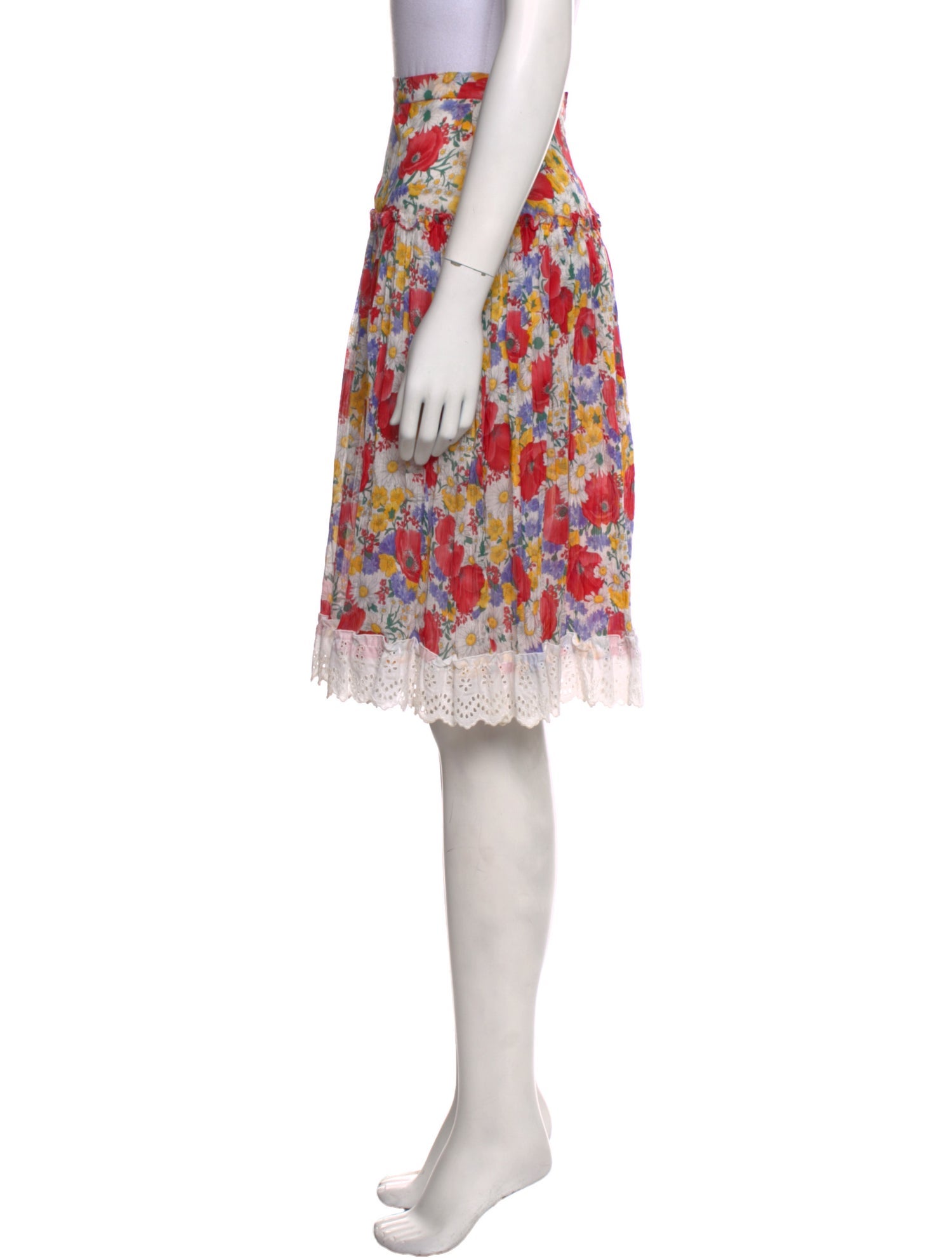 Dolce & Gabbana Silk Knee-Length Skirt