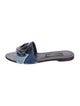 Dolce & Gabbana Denim Printed Slides