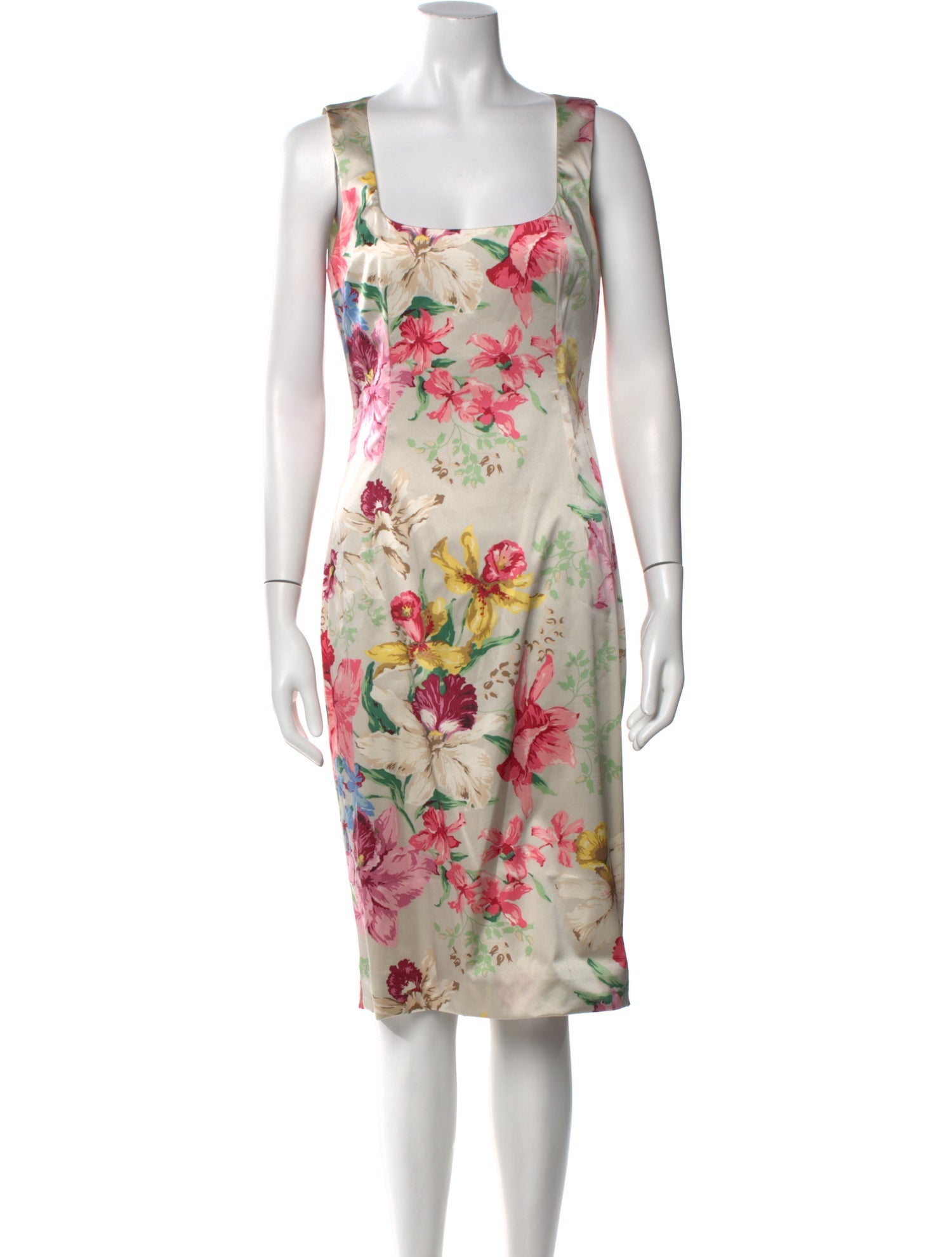 Dolce & Gabbana Silk Midi Length Dress