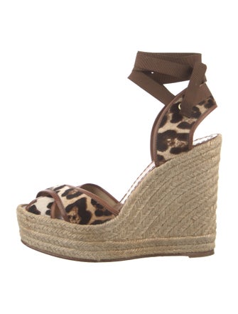 Dolce & Gabbana Ponyhair Printed Espadrilles