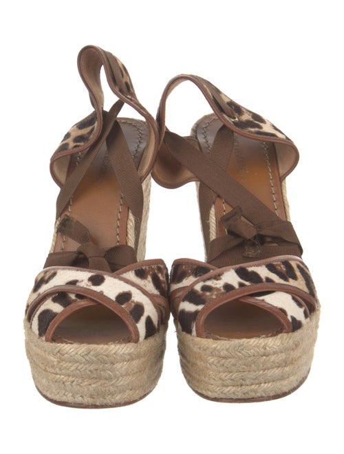 Dolce & Gabbana Ponyhair Printed Espadrilles